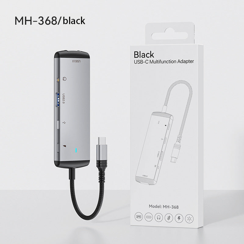 Docking Station 5 In 1 USB C Hub OTG Adapter With 2 USB Ports; Suitable For Type-C Interface