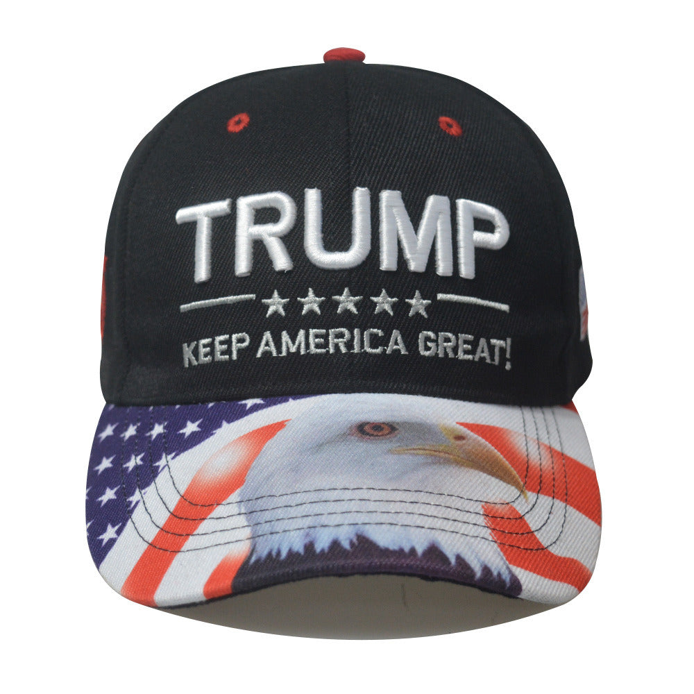 Trump same baseball cap US general election spot USA eagle Trump hat