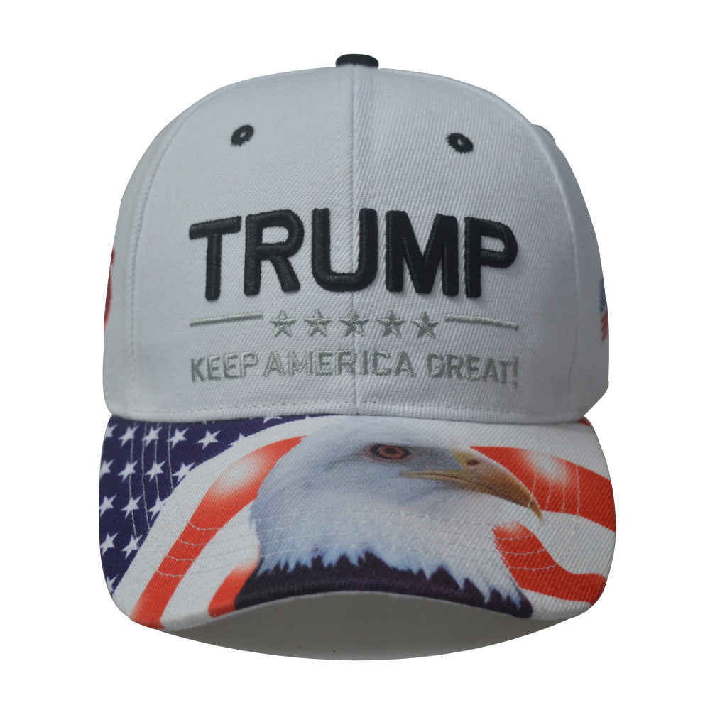 Trump same baseball cap US general election spot USA eagle Trump hat
