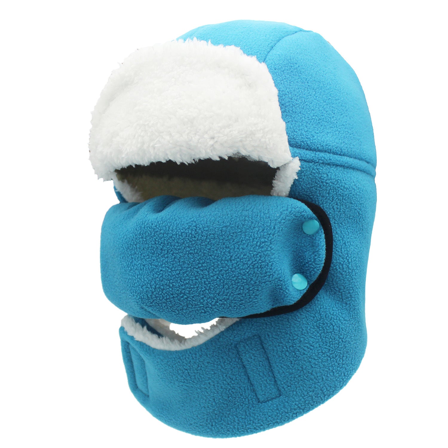 Children Plush Helmet Winter Warm Mask Protection Earcuff Hat Boys Girls Soft Comfortable Cashmere Kids Pilot Cap Outdoor Sportere Kids Pilot Cap Outdoor Sport