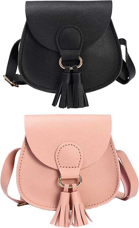 Kids Girls Toddler Mini Shoulder Purse Crossbody Bag with Tassel