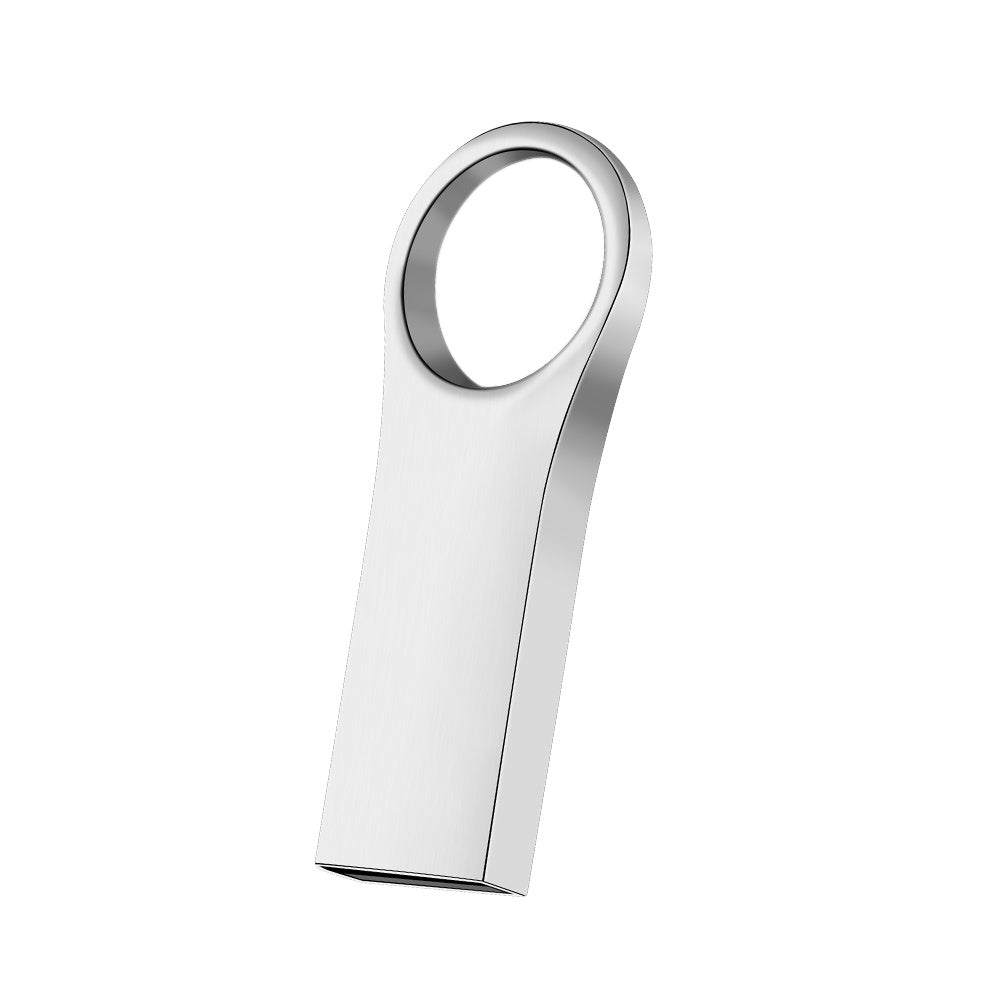 Mini Metal USB Flash Drives 64GB Silver Ring Pen Drive Memory Stick High Speed Storage Devices Black Pendrive Creative Gifts