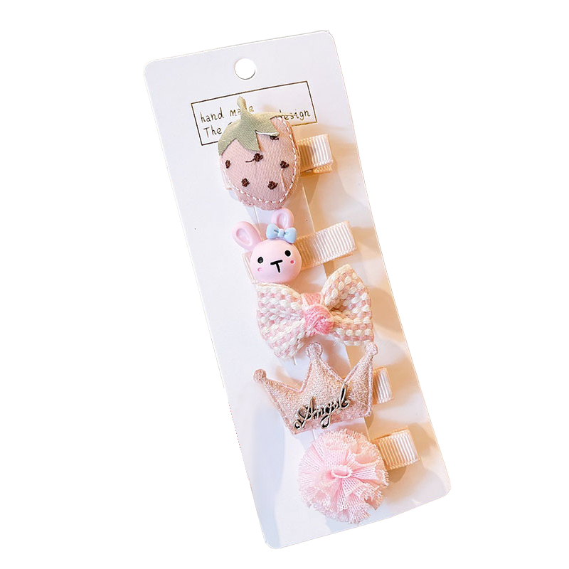 5 /10/14Pcs/Set Cute Bowknot Baby Girl Hair Clips Korean Flower Children Sides Barrettes Baby Hair Accessories