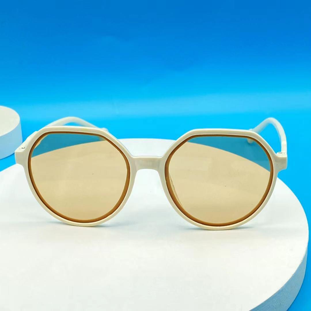 Fashion Style All-match Trend Sunglasses Personalized Round Frame Sunglasses Ins Trend Candy Color Big Frame Sunglasses