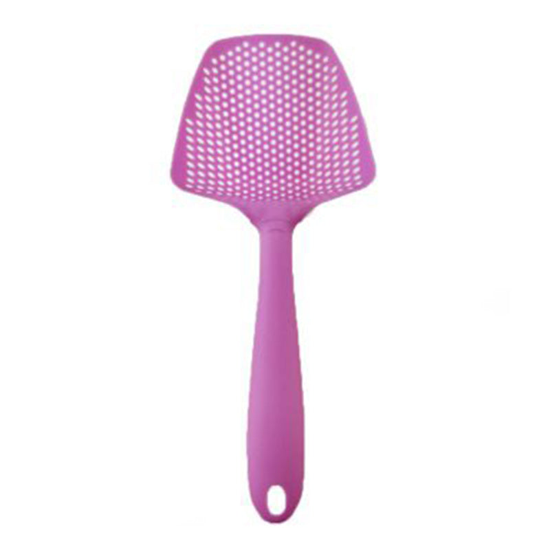 Non-stick filter big slotted spoon; nylon plastic environmental protection big slotted spatula spatula; scoop scoop water separa