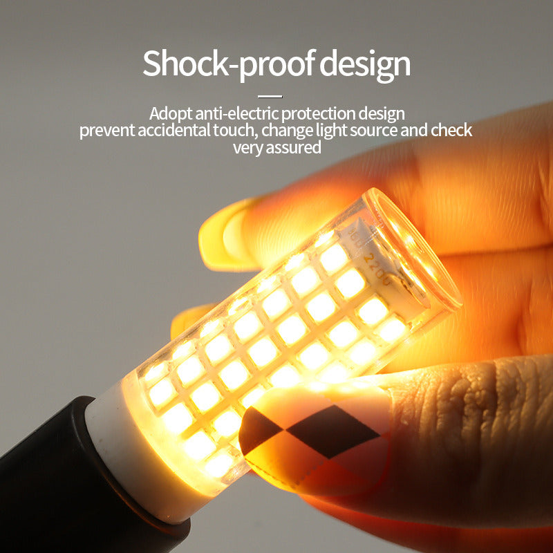 LED Corn Lamp E14 Screw Ceramic Bulb Household Commercial Bulb Warm Light Bulb