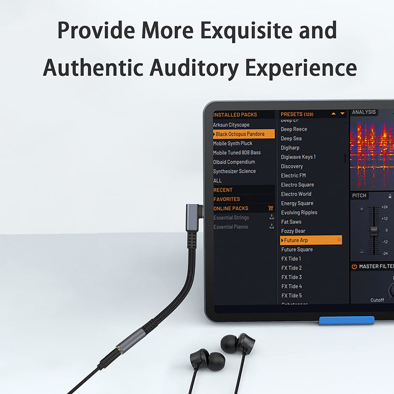 The Cross-border New Type-C Headphone Adapter 3.5mm Turning Head Is Suitable For Samsung Huawei Google OnePlus