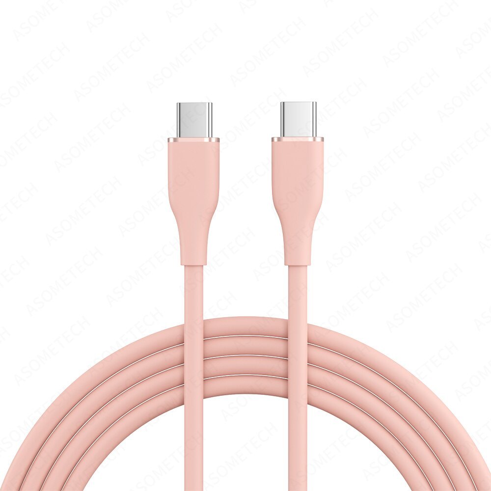 ASOMETECH 2M 60W Fast USB C Cable Type C Cable Fast Charging Data Cord Charger USB Cable C For Samsung S21 S20 A51 Xiaomi Mi 10