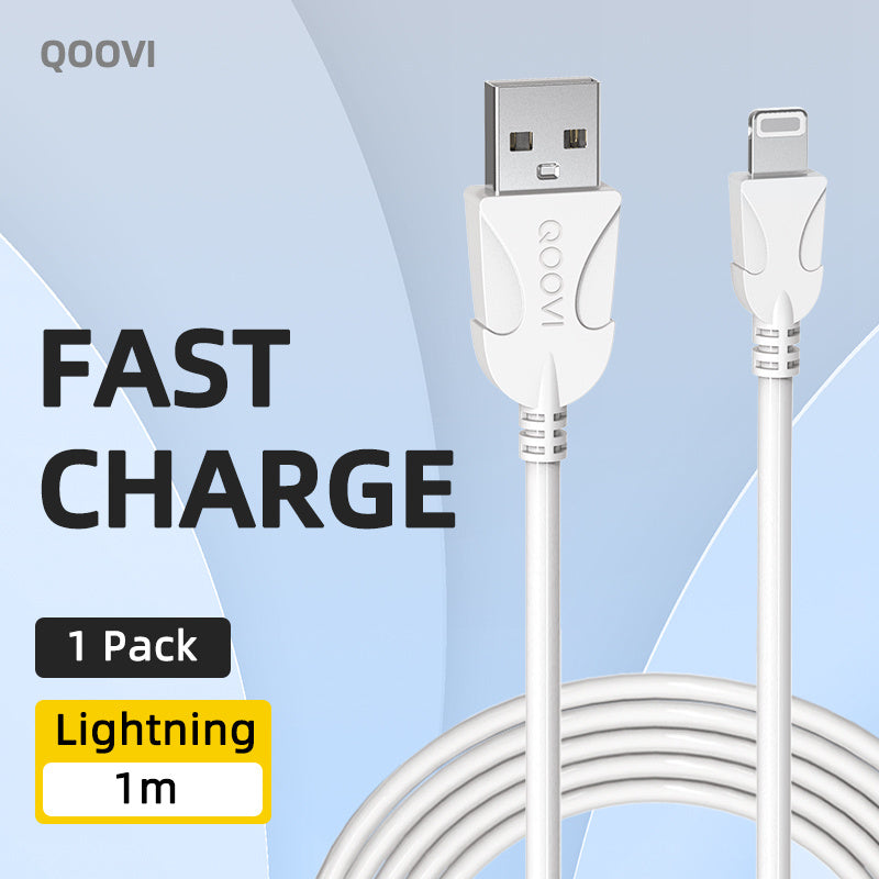QOOVI USB Type C Cable Fast Charging Type-C Mobile Phone Micro USB Charger Android Data Cord For iPhone 13 Samsung Xiaomi Huawei