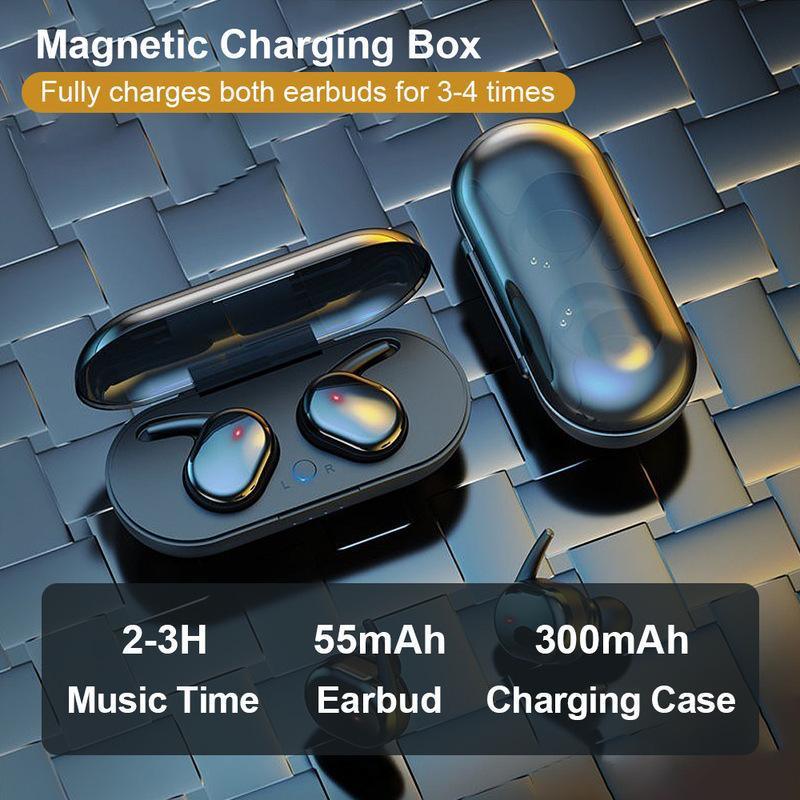 TWS Bluetooth Headset Wireless 5.0 In ear Mini Headset Earplug New Y30 Headset