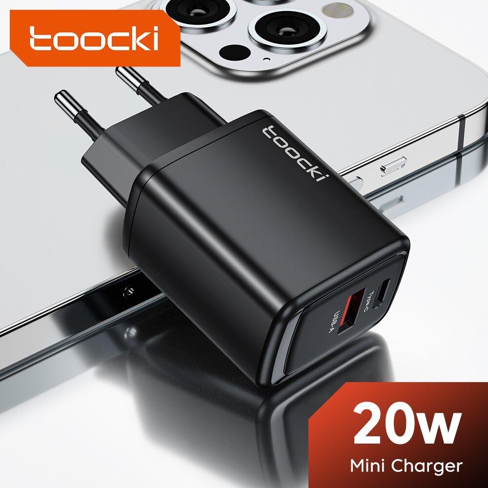 Toocki USB C Charger PD 20W Type C Fast Charging For iPhone 14 13 12 12 Pro Max 8 Plus iPad Samsung Xiaomi Poco Charger