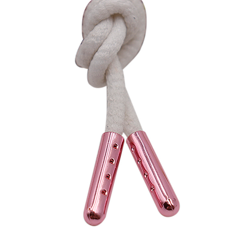 Weiou Manufacturers custom shoe lace tip Aglet Pink Bullet Open metal aglet for sneaker shoelace metal decoration