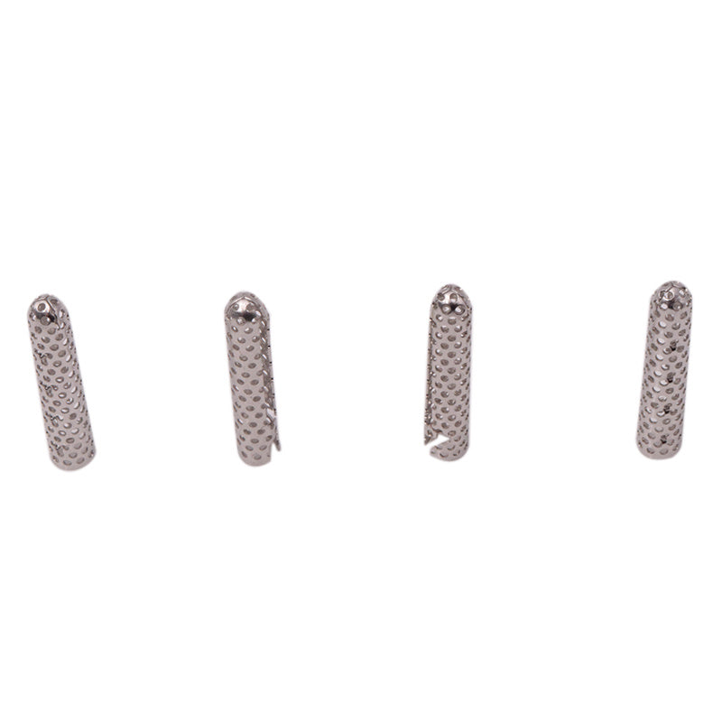 Weiou Company New Design Shoe Metal Decorations Cheap High Quality Semicircle Silver 4.5*22mm Metal Aglets For Fashion Shoelaces