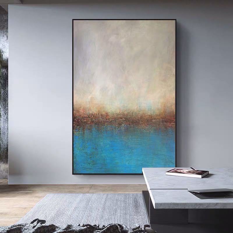 100% Hand Painted Abstract Oil Painting Wall Art Bright Color Style Picture Modern On Canvas Decor For Living Room No Frame