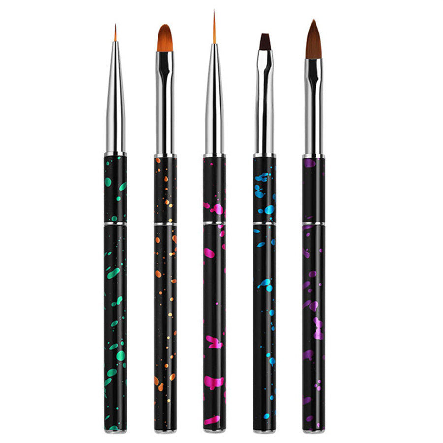 1Set Nail Pen Tool Set Light Therapy Pen Crystal Pen Silicone Pen Point Drill Pen Color Painting Pen Light Therapy Pen Set