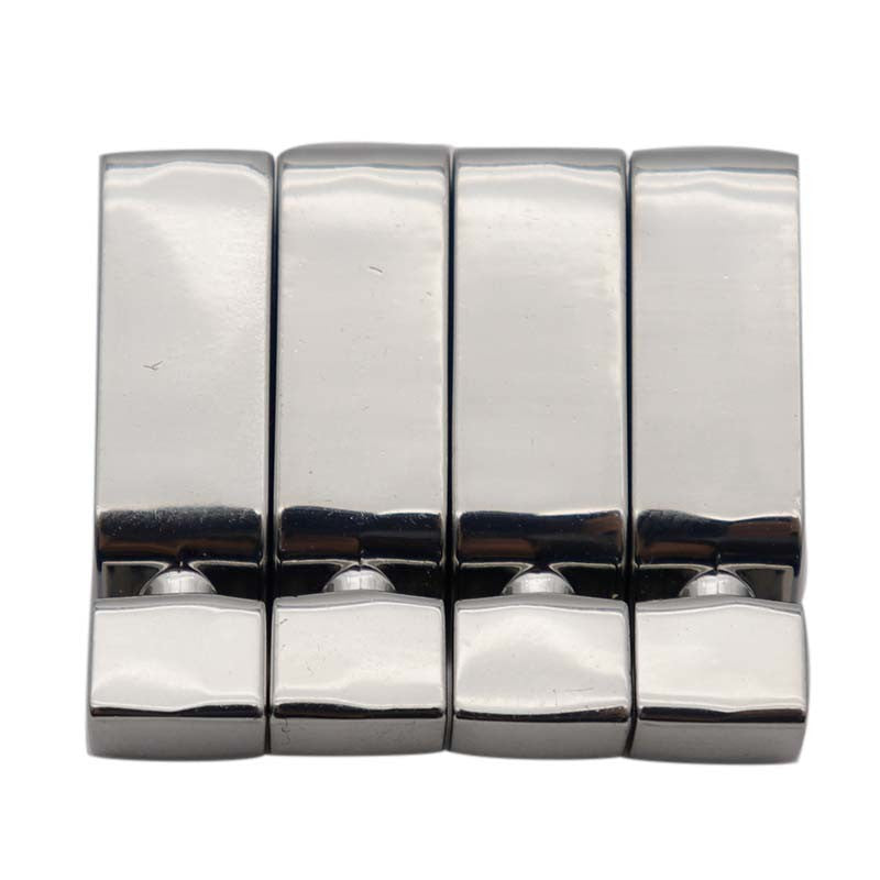 Weiou Manufacturer NEW ARRIVAL Trendy Shoe Metal Decoration Silver Irregular Bevel Metal Head Tips For Sneakers