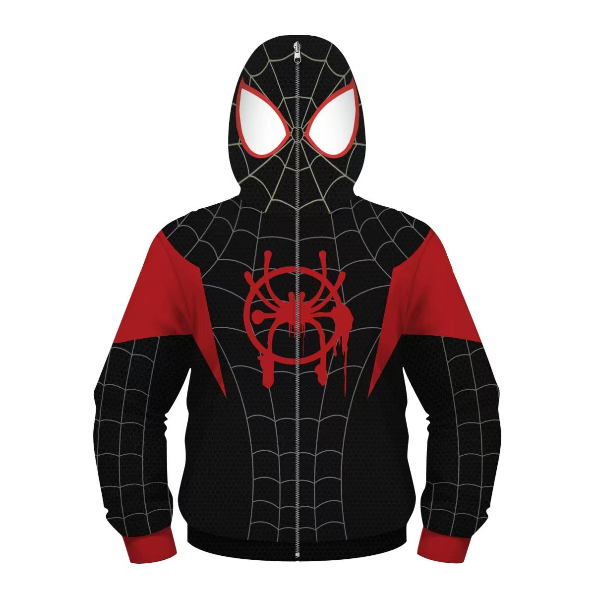 Kids Boy Spider-man Hoodies Hooded Zip Coat Jacket Top Outwear Fans Gift