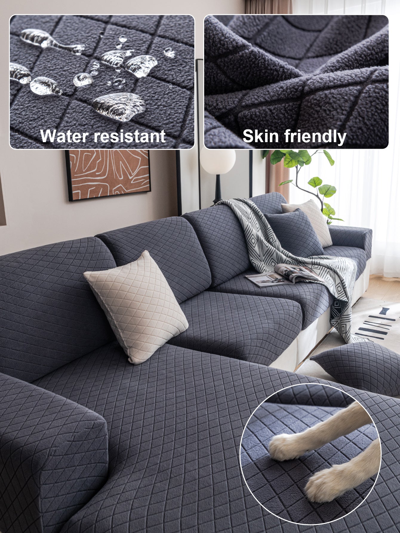 1 Pc Waterproof Sofa Cover, All Inclusive Universal Cover, Universal Minimalist Style Sofa Cover, New Anti Cat Scratch Sofa Hat