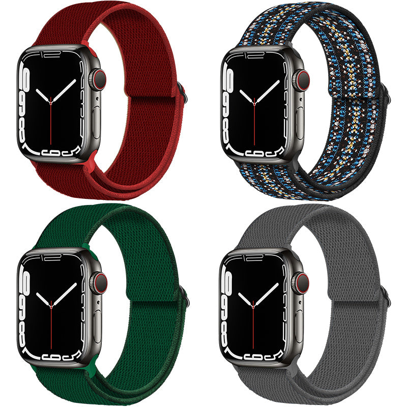 Compatible with watch Bands, Stretchy Nylon Solo Loop Bands for Apple Watch