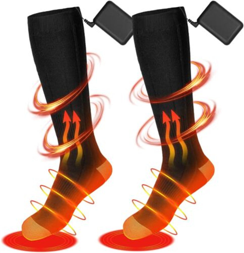 Adjustable Electric Heated Socks Boot Feet Warmer USB Rechargeable