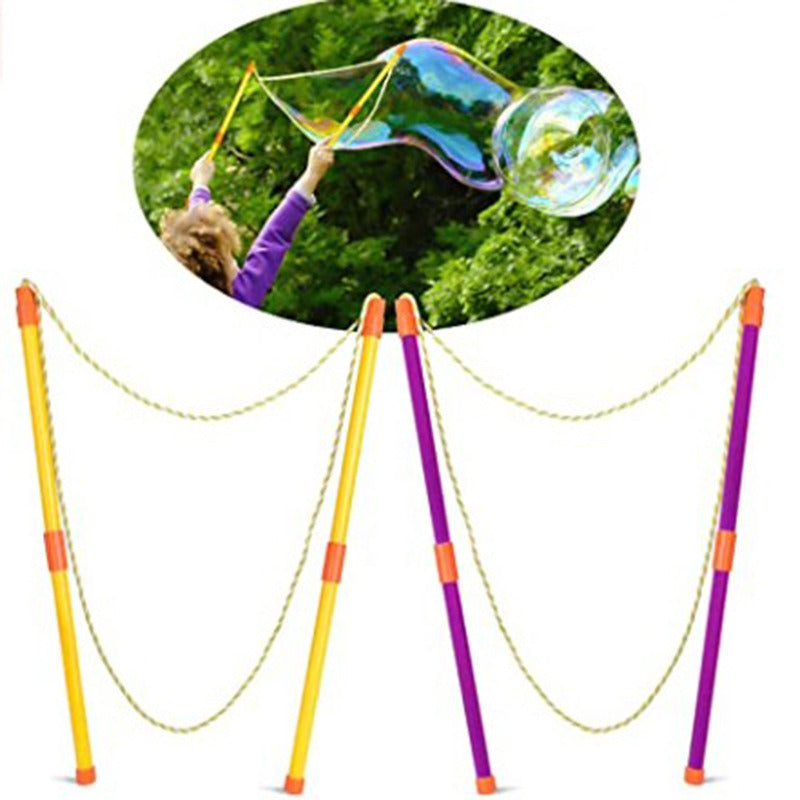 Giant Bubble Wands Kit Outdoor Toy For Kids