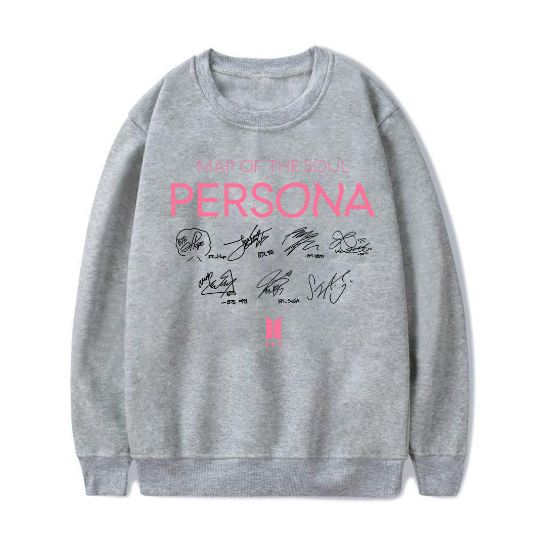 Autumn and winter new sweater letter printing round neck long-sleeved large size men and women hoodies