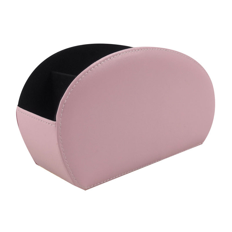 Desktop Storage Box Leather Remote Control Box Stationery Living Room Office Phone Storage Box