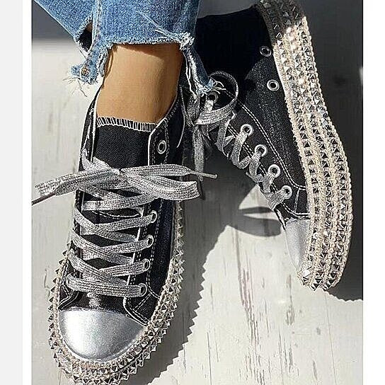 Women Print Canvas Sneakers