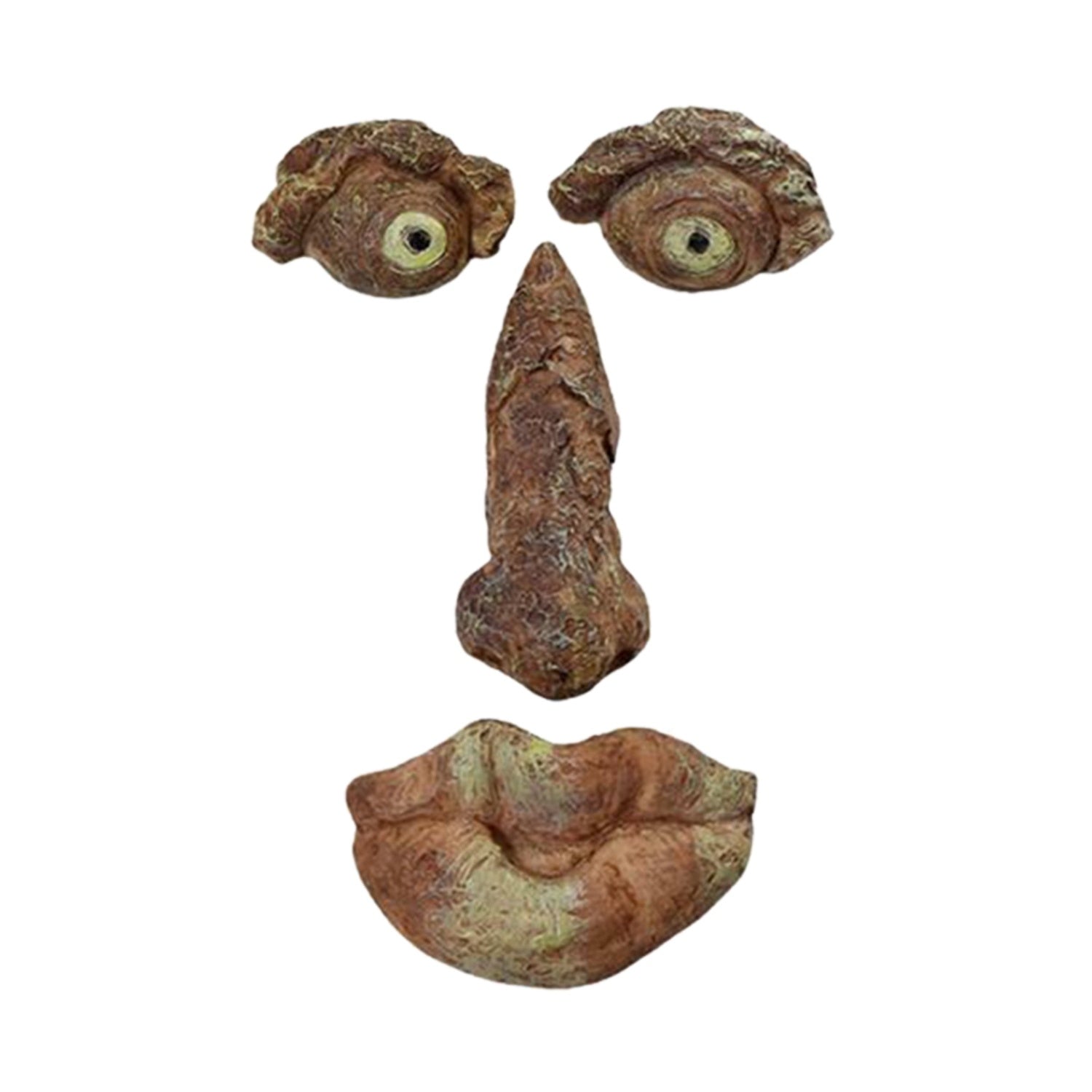 Resin Old Man Tree Hugger Bark Ghost Face Decoration Funny Tree Face Décor For Outdoor Yard Easter