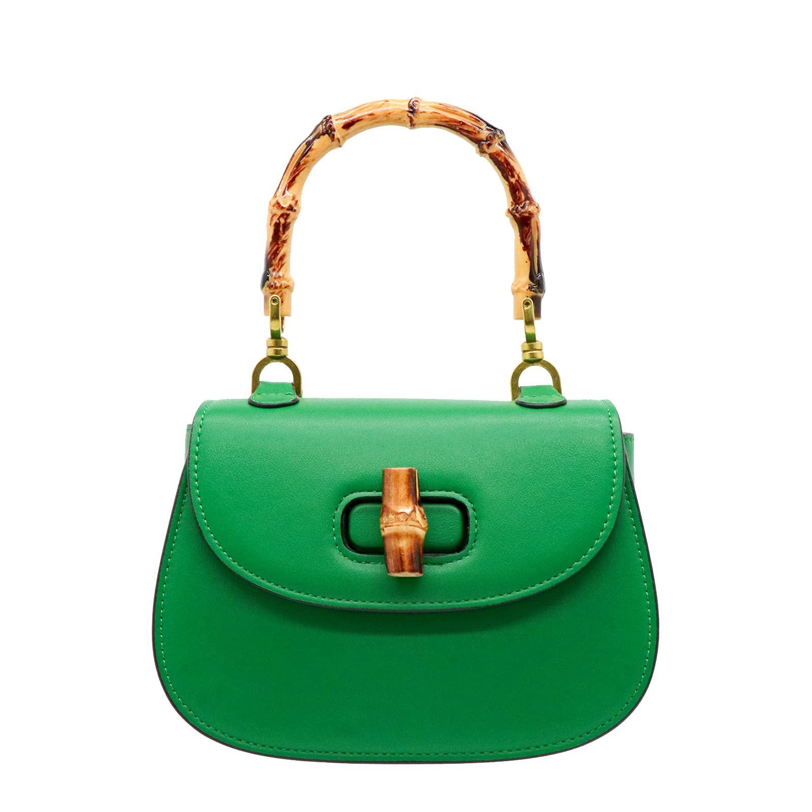 Kancehinage Womens Tote Bag,Bamboo Shaped Top Handle Satchel Crossbody