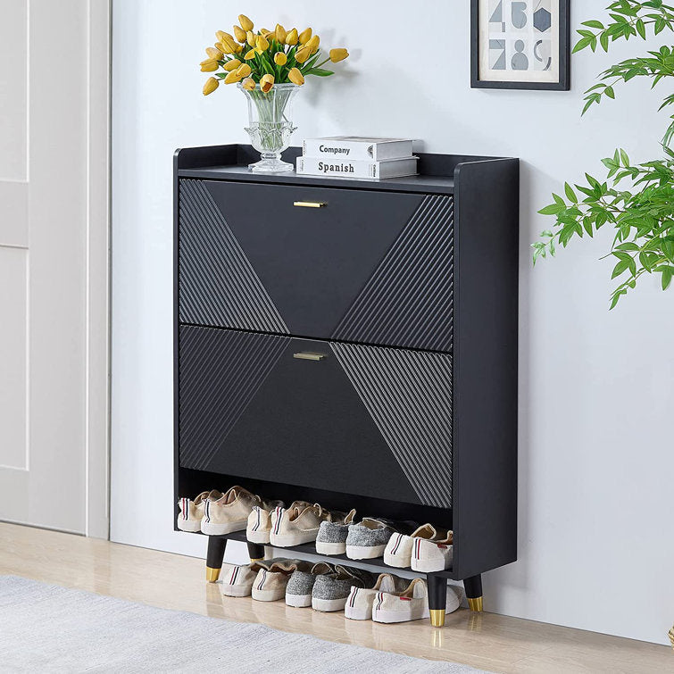 (ONLY PICK UP) Entryway 16 Pair Shoe Storage Cabinet