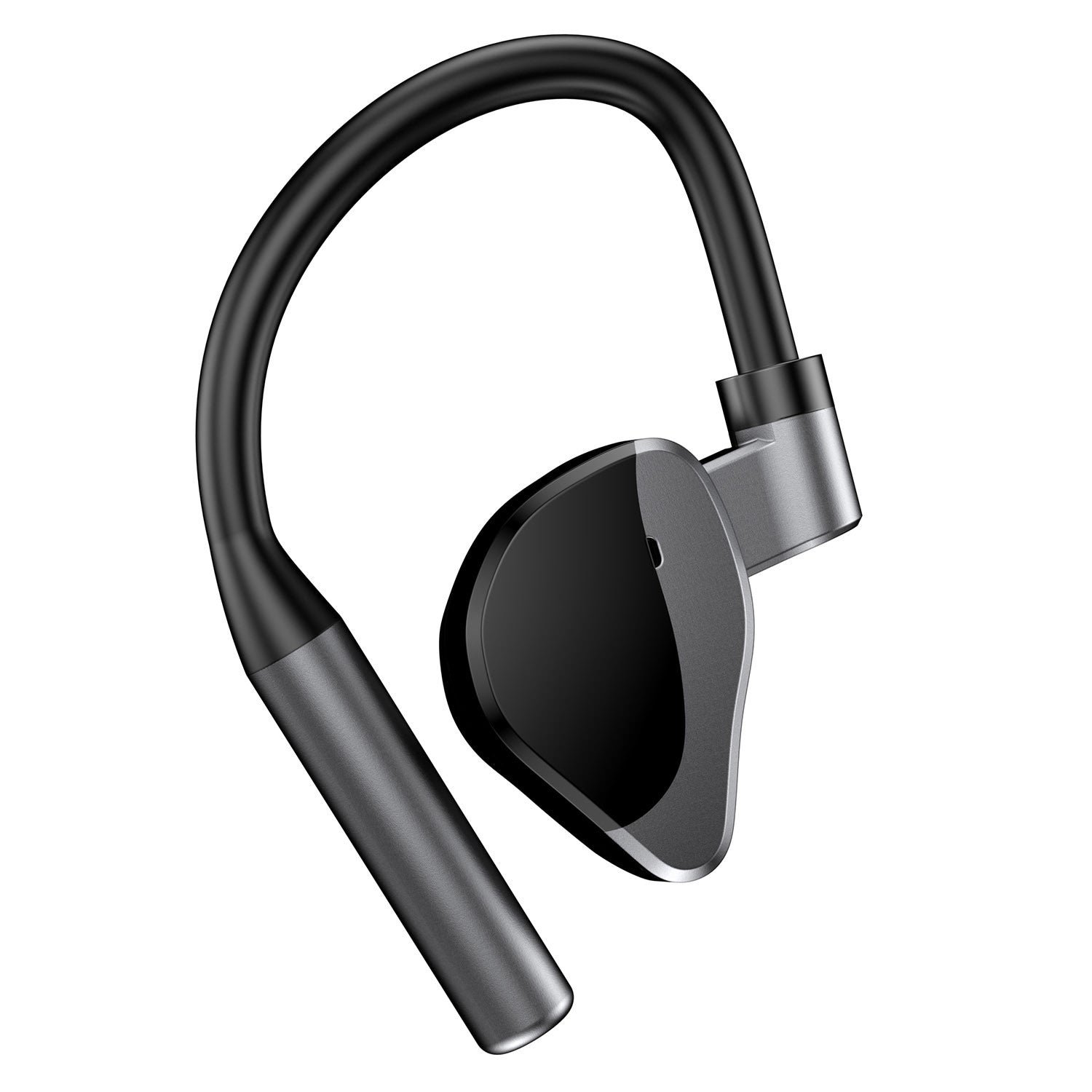 Unilateral Wireless Earpiece Rechargeable Wireless in Ear Headset with Hook for Car Driving Phone Call Office