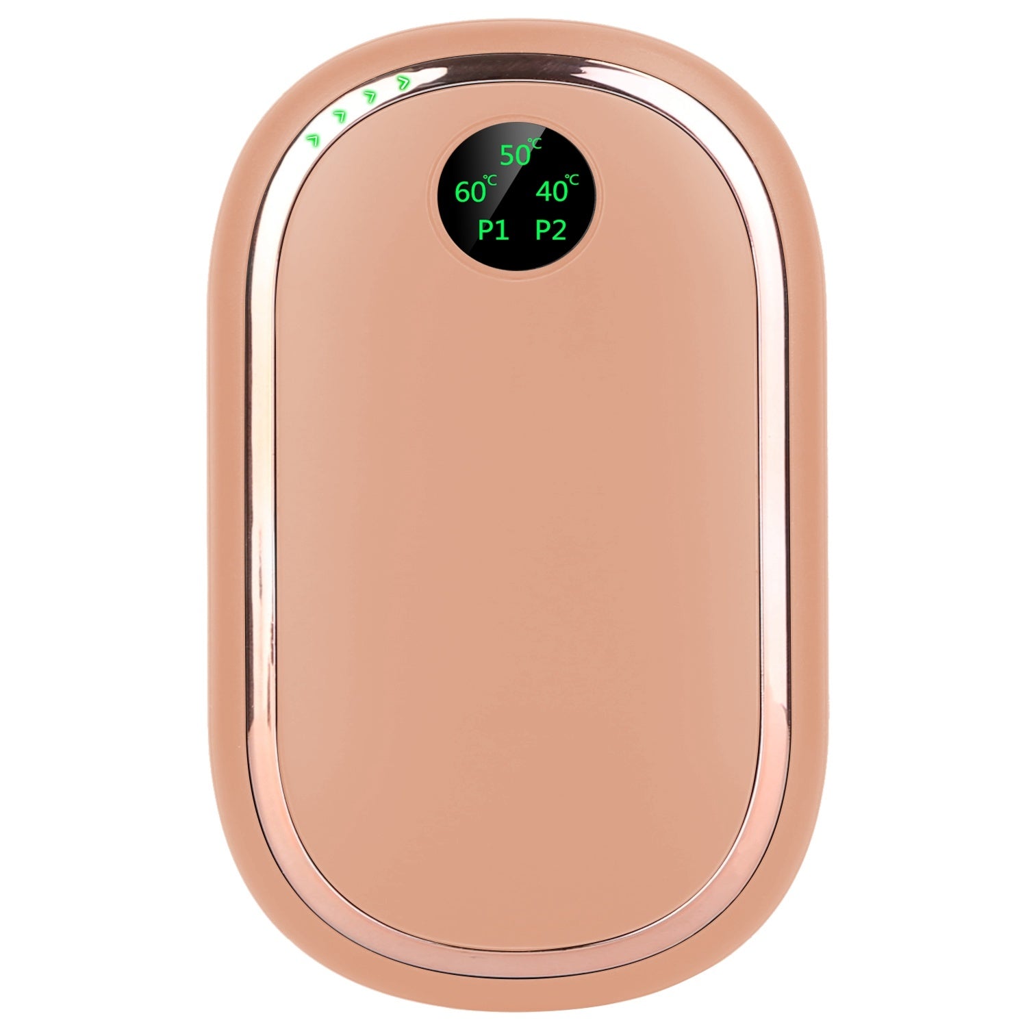 Rechargeable Hand Warmer Electric Hand Heater Portable Reusable Pocket Warmer Power Bank with Digital Display Sunset Light 3 Levels Double-sided Heati