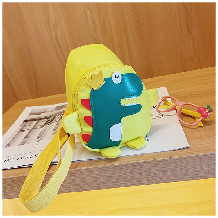 Children Baby Cartoon Dinosaur Pattern Chest Bags Nylon Crossbody Bag