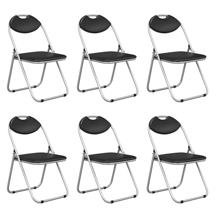 2/4/6 Pieces Portable Folding Dining Chairs Set with Carrying Handles