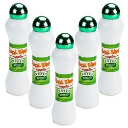Green Glitter Bingo Daubers, 5-pack
