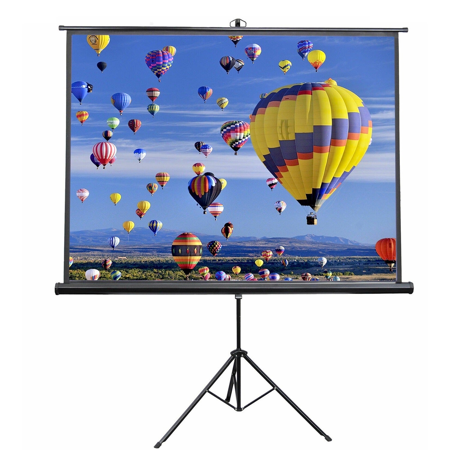 5 Core Projector Screen with Stand 72 inch Indoor and Outdoor Portable Projection Anti-Crease Screen and Tripod 8K 3D Ultra HD 4:3 for Movie Office Classroom Parties - Screen TR 72(4:3)