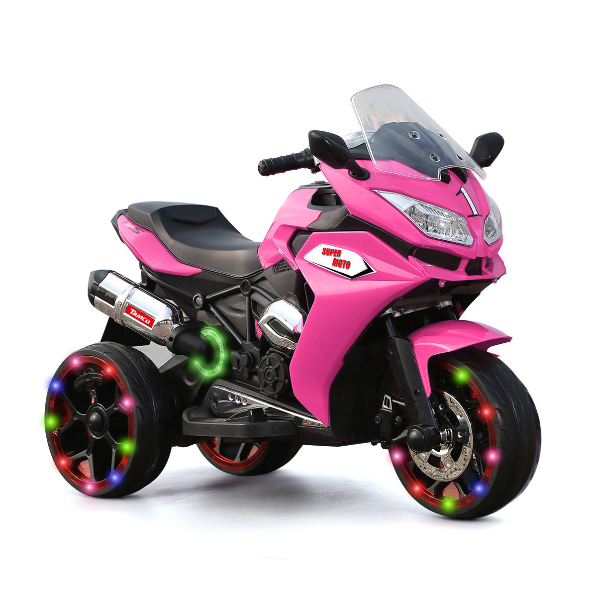 TAMCO 12V Kids Electric motorcycle/ ride on motorcycle,Girls Motorcycle, Children Battery Motor Bikes Rechargeable 3 Wheels Ride on Kids Electric Moto