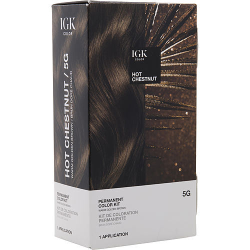 IGK by IGK PERMANENT COLOR KIT - 5G HOT CHESTNUT (WARM GOLDEN BROWN)
