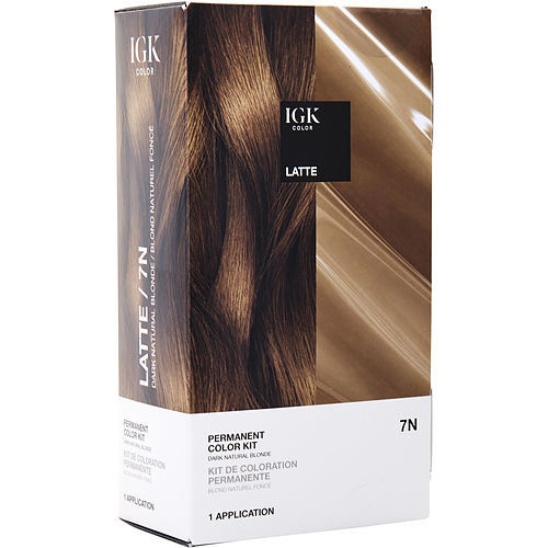 IGK by IGK PERMANENT COLOR KIT - 7N LATTE (NATURAL BLONDE)