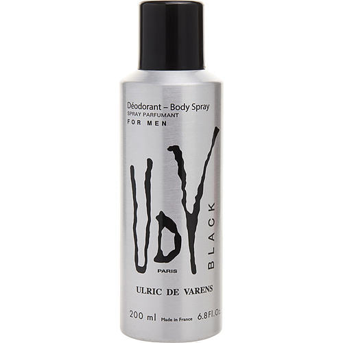 UDV BLACK by Ulric de Varens DEODORANT SPRAY 6.8 OZ