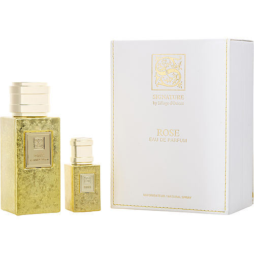 SIGNATURE ROSE by Signature EAU DE PARFUM SPRAY 3.3 OZ & EAU DE PARFUM SPRAY 0.5 OZ & FUNNEL