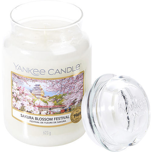 YANKEE CANDLE by Yankee Candle SAKURA BLOSSOM FESTIVAL SCENTED LARGE JAR 22 OZ