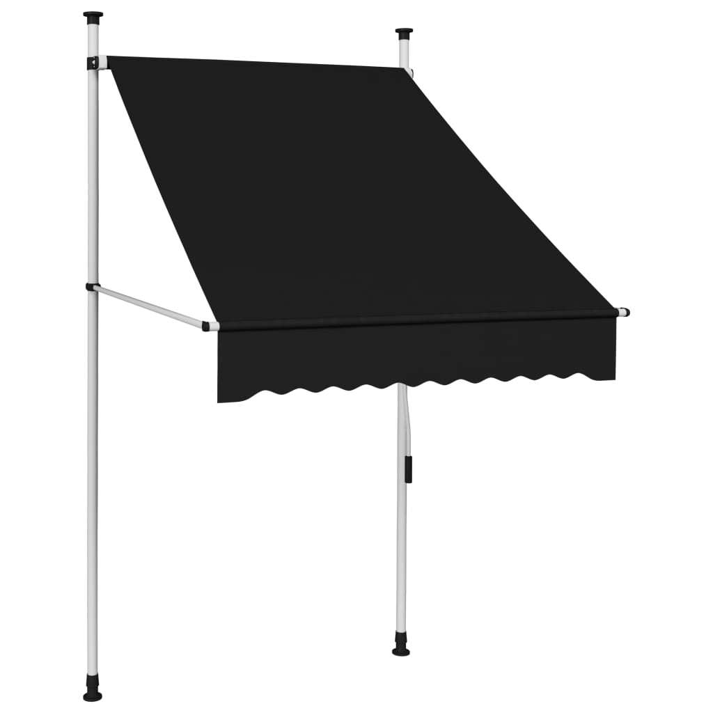 Manual Retractable Awning 39.4" Anthracite