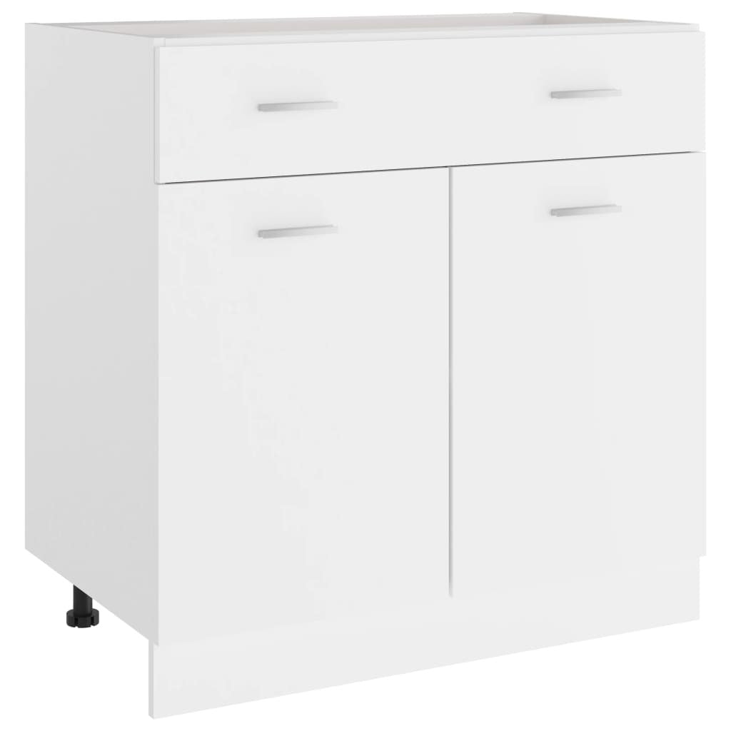 Drawer Bottom Cabinet White 31.5"x18.1"x32.1" Engineered Wood