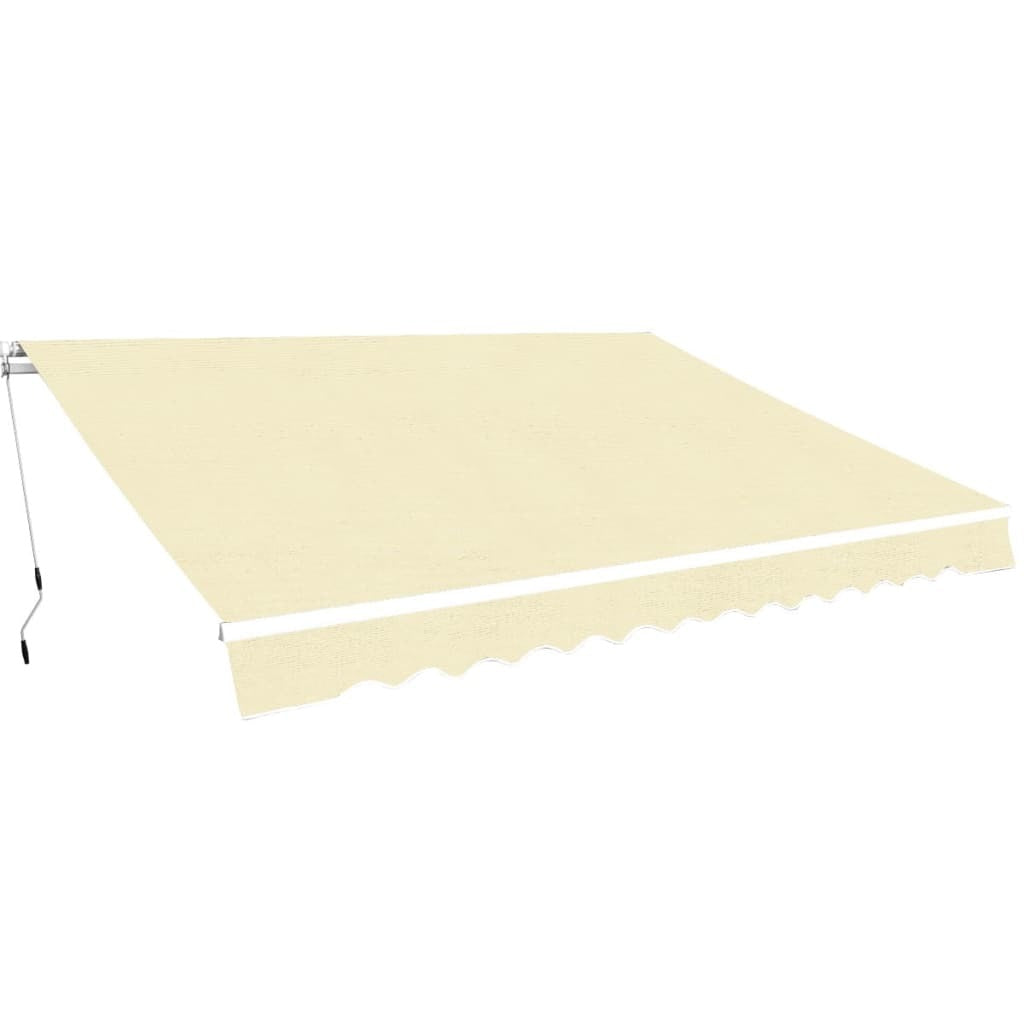 Folding Awning Manual Operated 157.5" Cream