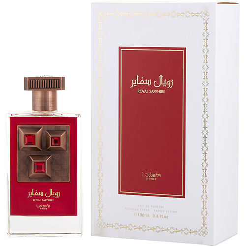 LATTAFA PRIDE ROYAL SAPPHIRE by Lattafa EAU DE PARFUM SPRAY 3.4 OZ