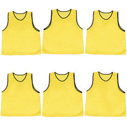 6-pack Adult Scrimmage Pinnies, Yellow