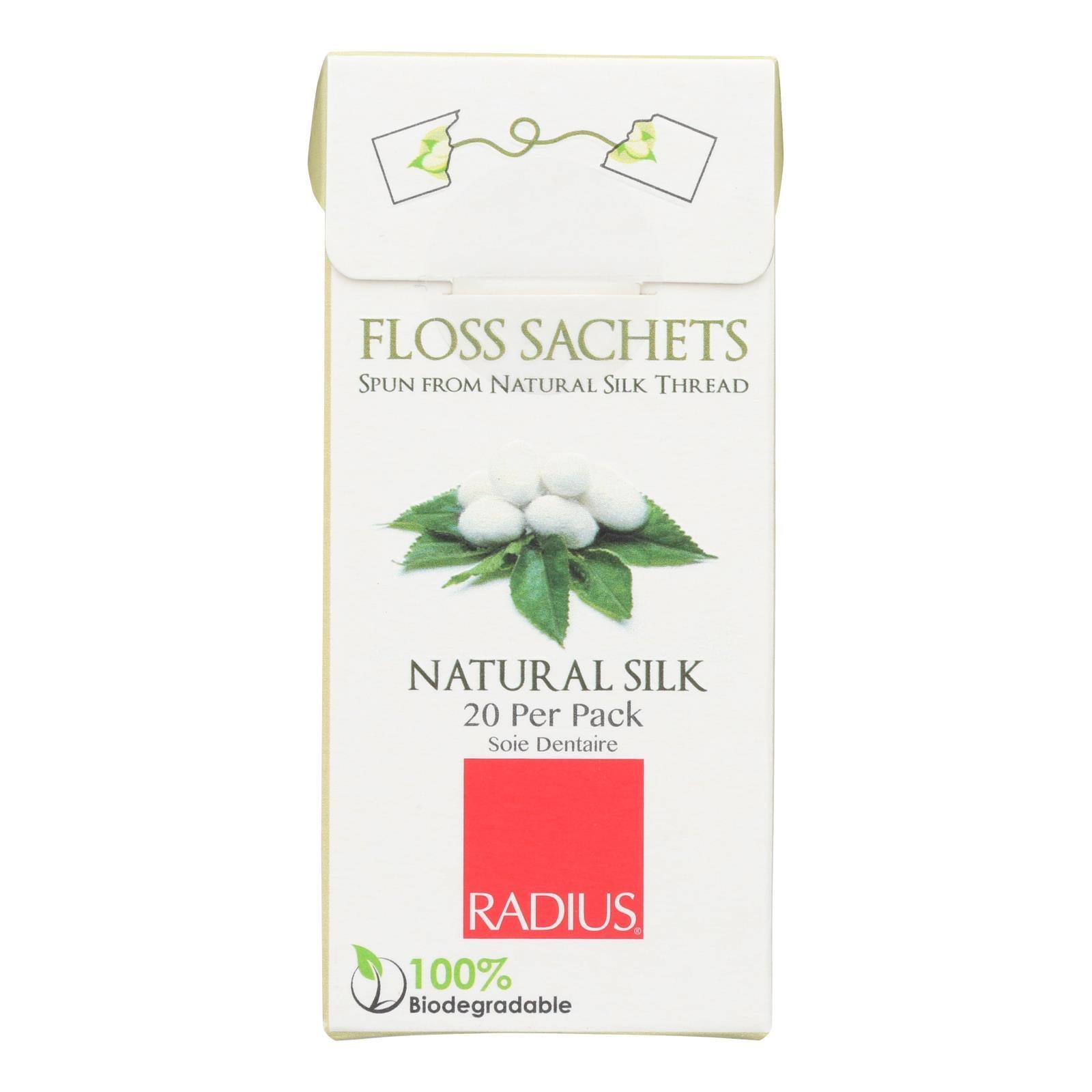 Radius Natural Silk Floss Sachets - Case Of 20 - Ct
