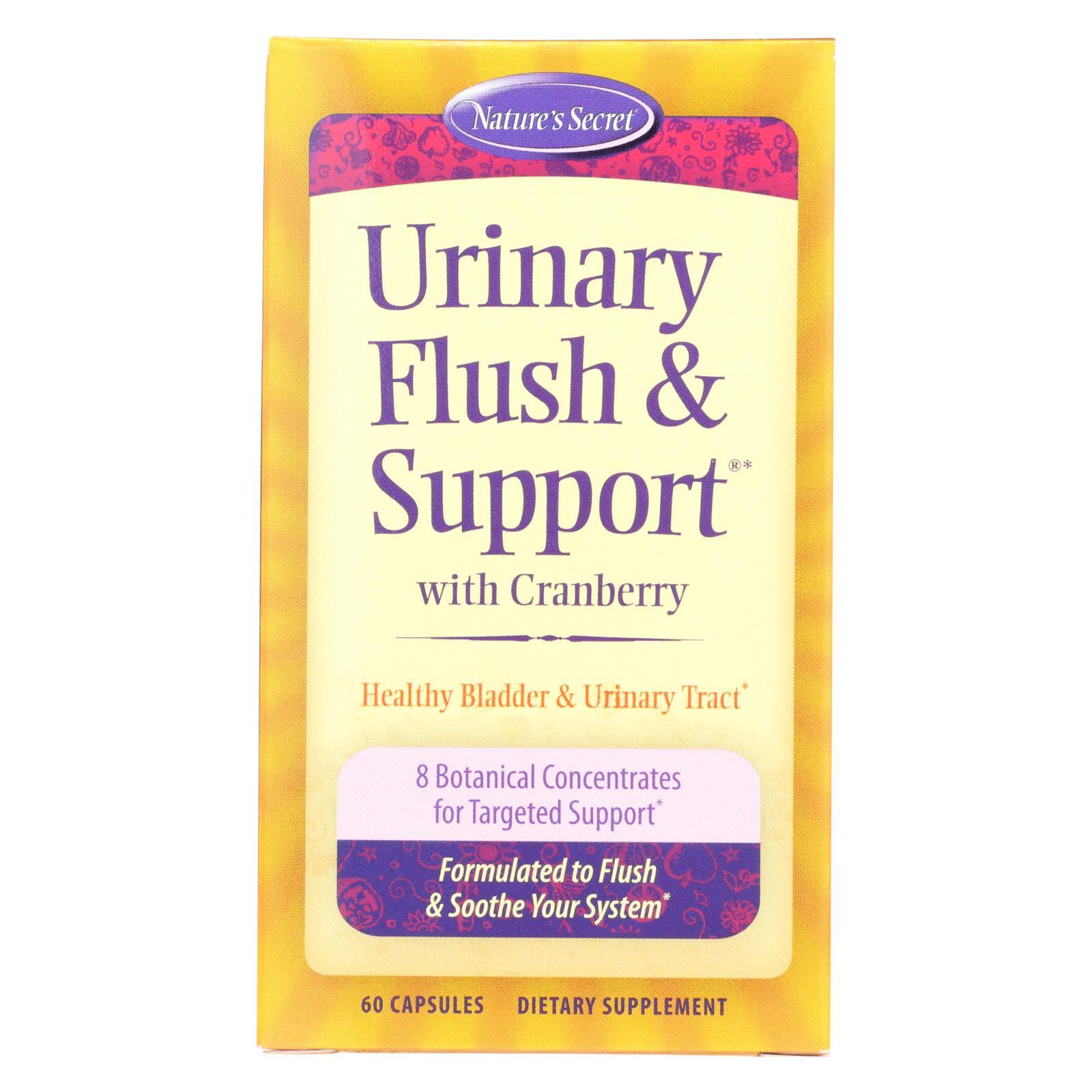 Nature's Secret Urinary Cleans And Flush With Cranberry Extract - 60 Capsules
